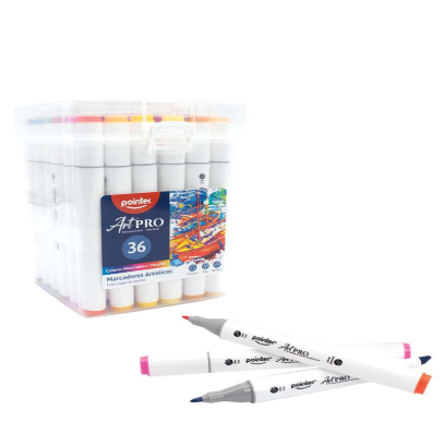 Pointer - Marcadores de Alcohol Doble Punta 36 Colores AHC-36