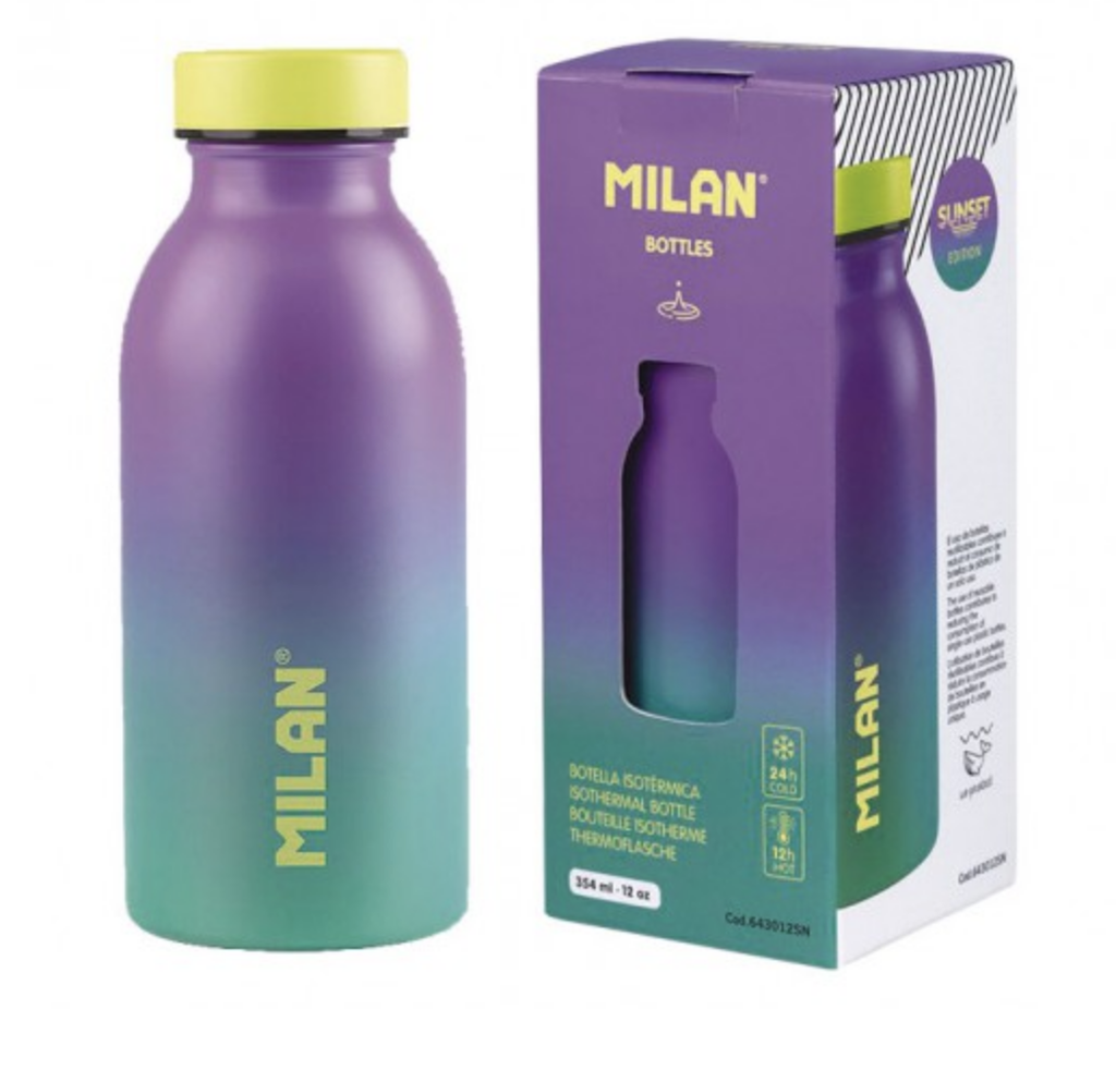 Milan - Botella Isotermica 354 ml. Sunset Morada-verde 643012SN