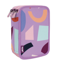 [11063] Milan - Estuche 3 Niveles Fun Animals Violeta 081364FAPR