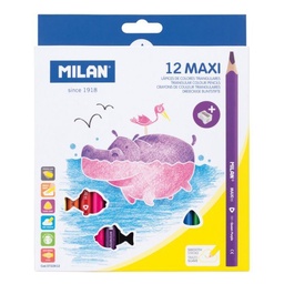 MILAN - crayones maxi 12 colores